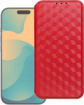 Markowe Case with a flap for Samsung S26 PLUS Cubic Book red