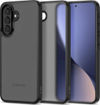 Kaitse&uuml;mbris Magmat, Samsung Galaxy A57 5G, matt l&auml;bipaistev musta &auml;&auml;rega, Tech-Protect