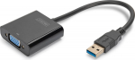 DIGITUS ADAPTER USB3.0 TO VGA, OUTPUT VGA UP TO 1080P