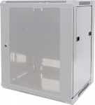 Intellinet Network Cabinet, Wall Mount (Standard), 9U, Usable Depth 410mm/Width 510mm, Grey, Flatpack, Max 60kg, Metal & Glass Door, Back Panel, Removeable Sides, Suitable also for use on desk or floor, 19",Parts for wall install (eg screws/rawl plugs)