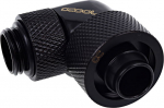 Alphacool Eiszapfen Anschluss 90 Grad G1/4 Zoll AG auf 16/10mm - drehbar, schwarz