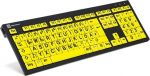 Logickeyboard XL Print PC Slim Line NERO - Tastatur