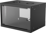 INTELLINET wall-mounted cabinet 19" 6 HE 540x400 Flatpack schwarz
