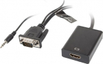 Lanberg Adapter VGA(M) + Audio -> HDMI(Ż)