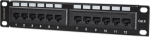 INTELLINET 10" Patchpanel 1HE 12-Port Cat6 UTP schwarz