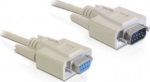 DELOCK Serial Verl. D-Sub9 -> D-Sub9 St/Bu 5.00m grau