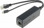 MicroConnect PoE Splitter, 5V 2.4A, Ethernet to RJ45 + MicroUSB