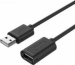 Cable USB Unitek USB-A - USB-A 1 m Czarny (Y-C428GBK)