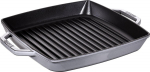 Staub Grill Pan induction squared 33cm Graphite Grey