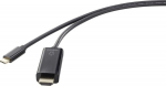 Renkforce RF-4531594 - 3 m - USB Typ-C - HDMI - Male - Male - Straight