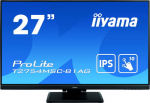 iiyama ProLite T2754MSC-B1AG, 68.6cm (27"), Full HD, USB, Kit (USB), schwarz Touchmonitor (16:9), screen size: 68.6 cm (27"), Touchscreen, capacitively, Multi Touch, Aufl&ouml;sung: 1920x1080 Pixel, VESA Mount (100x100 mm), Reaktionszeit: 4ms, Brightness  ...