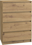 Topeshop CABINET CABINET BOOKLET 4 DRAWERS M4 DĄB ARTISAN