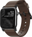 Kellarihm Modern Band, Apple Watch Ultra 2 / Ultra (49 mm) / Series 10 / 9 / 8 / 7 / 6 / 5 / 4 / SE (2024/2023/2022) / SE (42 / 44 / 45 / 46 mm), pruun/must, naturaalsest nahast, Nomad