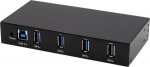 Exsys EX-11234HMS - USB 3.2 Gen 1 (3.1 Gen 1) Type-B - USB 3.2 Gen 1 (3.1 Gen 1) Type-A - 5000 Mbit/s - Schwarz - Metall - 2 m
