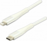Kabel USB Logo USB-C - Lightning 1 m White