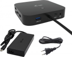i-tec USB-C Triple Docking Station 1x HDMI 2x DP 3x4K / 1x5K LAN Audio 6x USB Power Delivery 100 W + i-tec Universal Charger 100 W - Docking Station with Power Supply