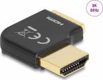 Delock HDMI Adapter male to female 90&deg; right angled 8K 60 Hz metal