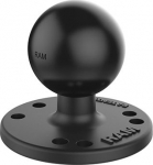 RAM Mounts Round Base Plate - RAM Mounts Round Base Plate (AMPS) - C-Ball (1.5"), in Poly Bag