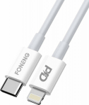 Kabel USB Foneng USB-C - Lightning 2 m White (X31-2M Type-C to iPh)