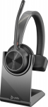 HP Poly Voyager 4310 - Voyager 4300 UC series - headset - on the ear - Bluetooth - wireless, wired - USB-C, USB-A via Bluetooth adapter - svart - Certified for Microsoft Teams