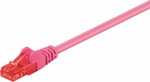 MicroConnect U/UTP CAT6 2M Pink PVC