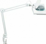 MAUL LED Lupenleuchte Vitrum mit Klemmfu&szlig; wei&szlig;