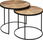 Atmosphera Basile coffee table set, wooden countertops