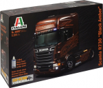 Italeri 3897 Scania R730 V8 Black Amber Truck model kit 1 24