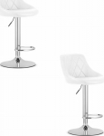 Leobert KAST stool white/ chrome base x 2