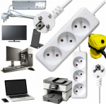 Bounn Power Strip BOUNN Power Strip zasilaj&Auml; ca 3 jack 1.5 m bia&Aring; a 16A