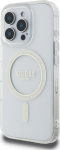 Guess IML Glitter Ring MagSafe Case for iPhone 16 Pro Max / Transparent