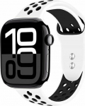 Crong Crong Duo Sport - Pasek do Apple Watch 38/40/41/42 mm (white/czarny)
