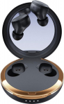 Happy Plugs Adore - wireless earphones with mirror in case (black)