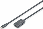 Kabel USB DIGIT USB-C - USB-C 5 m Czarny (DA-73108)