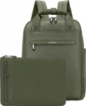 Golla 76466 - Laptop Rucksack 15.6" with Sleeve 14" as Set in green