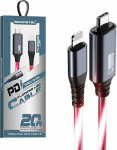 Kabel USB USB-C - Lightning 1.2 m Czerwony (31182)
