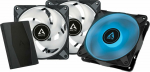 Arctic Cooling Fan Arctic P12 PWM PST RGB 0dB 3-pack + Hub (ACFAN00229A)