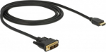 DELOCK Kabel DVI 18+1 St > HDMI-A St 1.0m schwarz