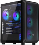 Endorfy Arx 500 ARGB PC-Geh&auml;use, Midi Tower, ATX, Tempered Glass - including 4x 140-mm ARGB fan, schwarz