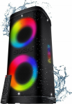 Speaker Sven Portable speaker SVEN PS-950 black power output 2x80W (RMS) TWS Bluetooth IPx4 FM USB microSD LED-display lithium battery