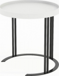 Side table KEIRA D50xH50cm, white