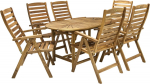 Garden furniture set FINLAY table and 6 chairs