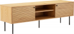 TV table LINE 150x40xH50cm, melamine with oak bark