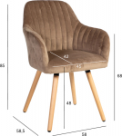 Chair ARIEL brown
