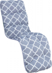 Cushion for chair BADEN-BADEN 48 x 165 cm, grey rhombus