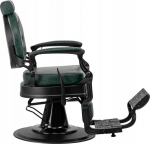 Activeshop Gabbiano President barber chair green with black frame