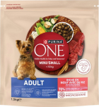 PUI PURINA One Sensitive Mini/Small Rich in beef with rice - dry dog food - 1.5kg