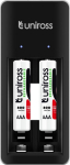 Uniross Batteries Uniross Mini AA+AAA Battery charger + 2 AAA Batteries