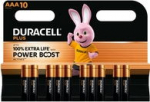 Duracell Battery Plus - AAA (MN2400/LR03) BOOST K10 10St
