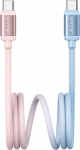 Kabel USB-C / USB-C USAMS Bicolor Series SJ756 PD 60W 1.2m blue and pink
